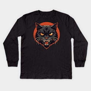 Black Cat I Kids Long Sleeve T-Shirt